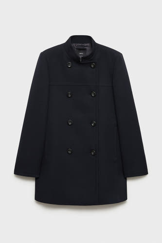 Lange jas Blauw - Mango