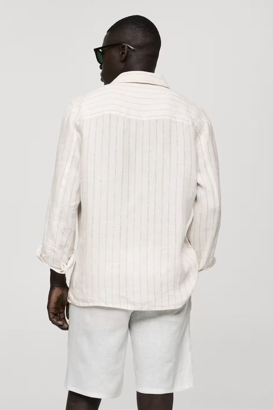 Hemd (lange mouwen) Beige - Mango