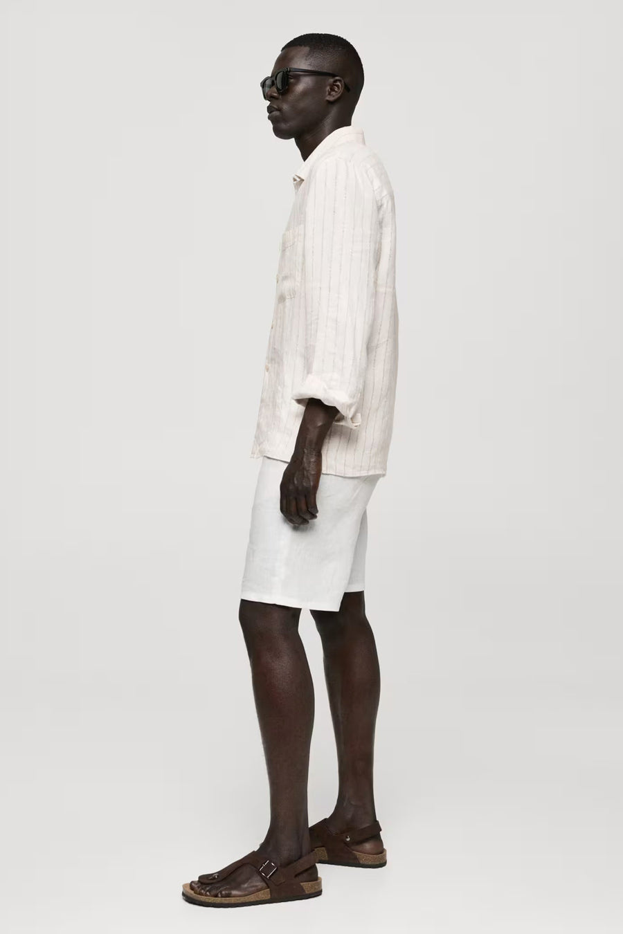 Hemd (lange mouwen) Beige - Mango