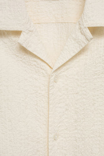 Hemd (korte mouwen) Beige - Mango