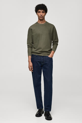 Trui met ronde hals Groen - Mango