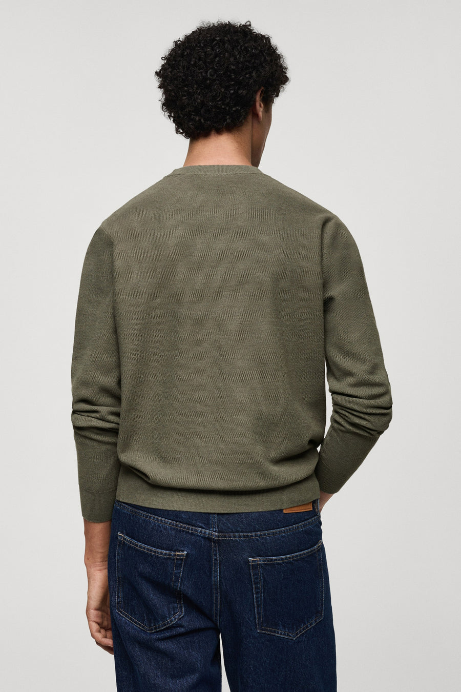 Trui met ronde hals Groen - Mango