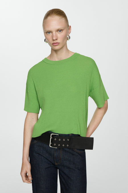 Trui met ronde hals Groen - Mango