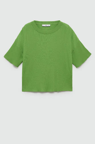 Trui met ronde hals Groen - Mango