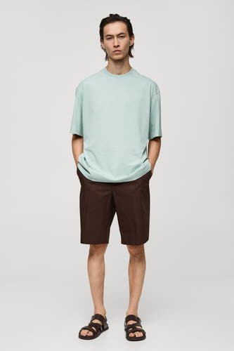 T-shirt (korte mouwen) Blauw - Mango