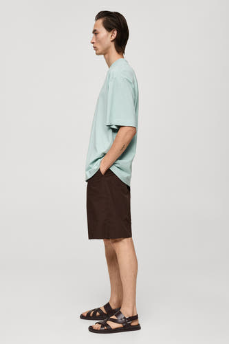 T-shirt (korte mouwen) Blauw - Mango