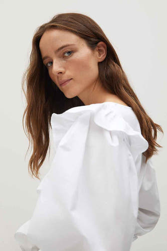 Blouse (lange mouwen) Wit - Mango