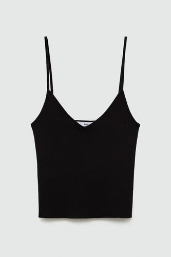 Top (spaghettibandjes) Zwart - Mango