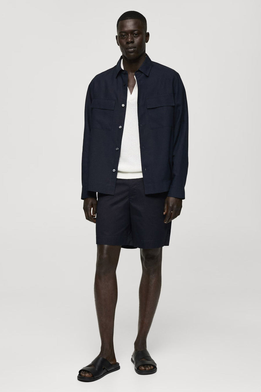 Hemd (lange mouwen) Blauw - Mango