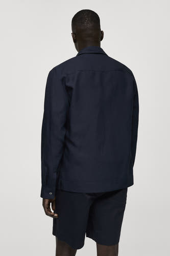 Hemd (lange mouwen) Blauw - Mango
