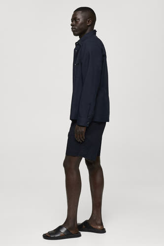 Hemd (lange mouwen) Blauw - Mango