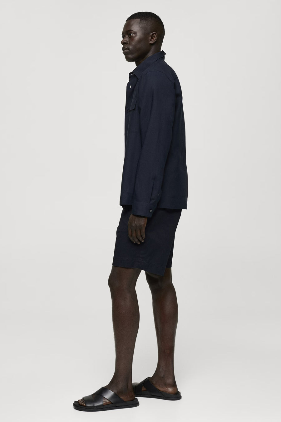 Hemd (lange mouwen) Blauw - Mango