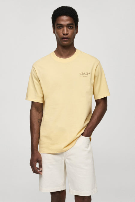 T-shirt (korte mouwen) Geel - Mango