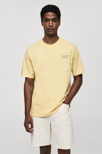 T-shirt (korte mouwen) Geel - Mango