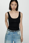 Tanktop Zwart - Mango