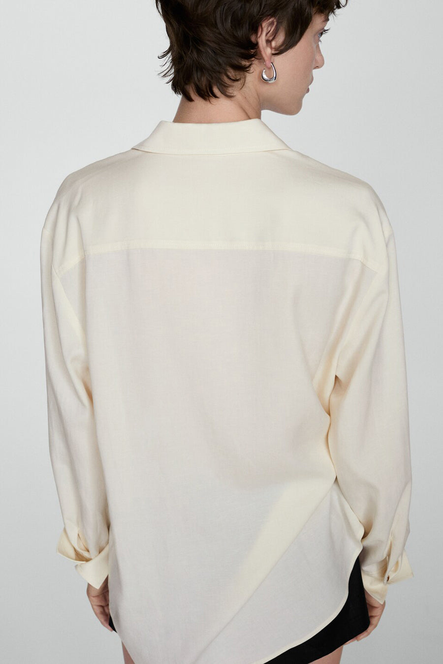 Hemd (lange mouwen) Beige - Mango