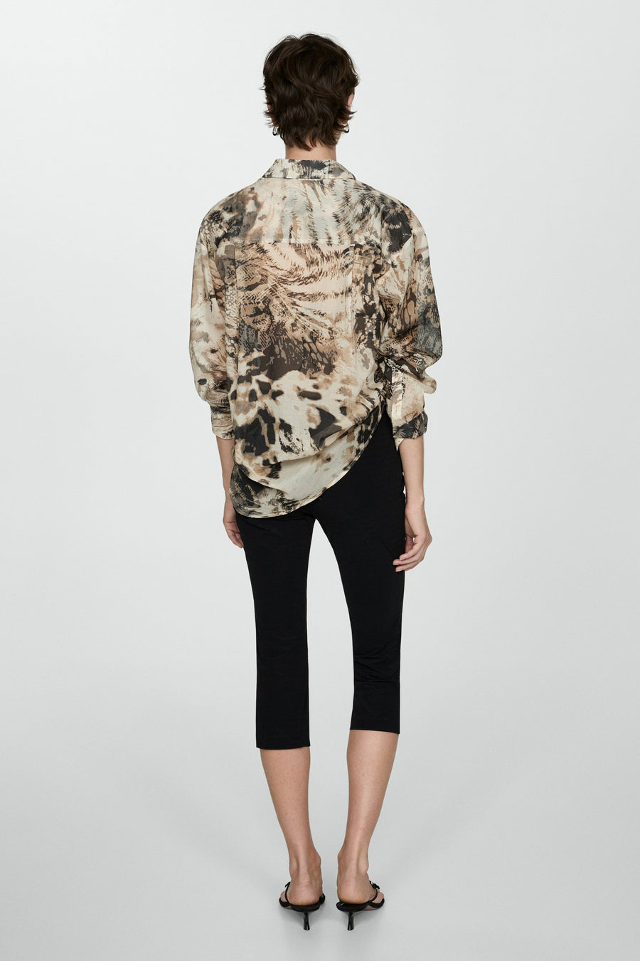 Hemd (lange mouwen) Beige - Mango
