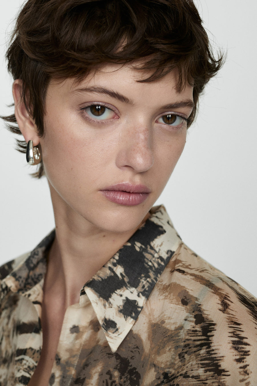 Hemd (lange mouwen) Beige - Mango