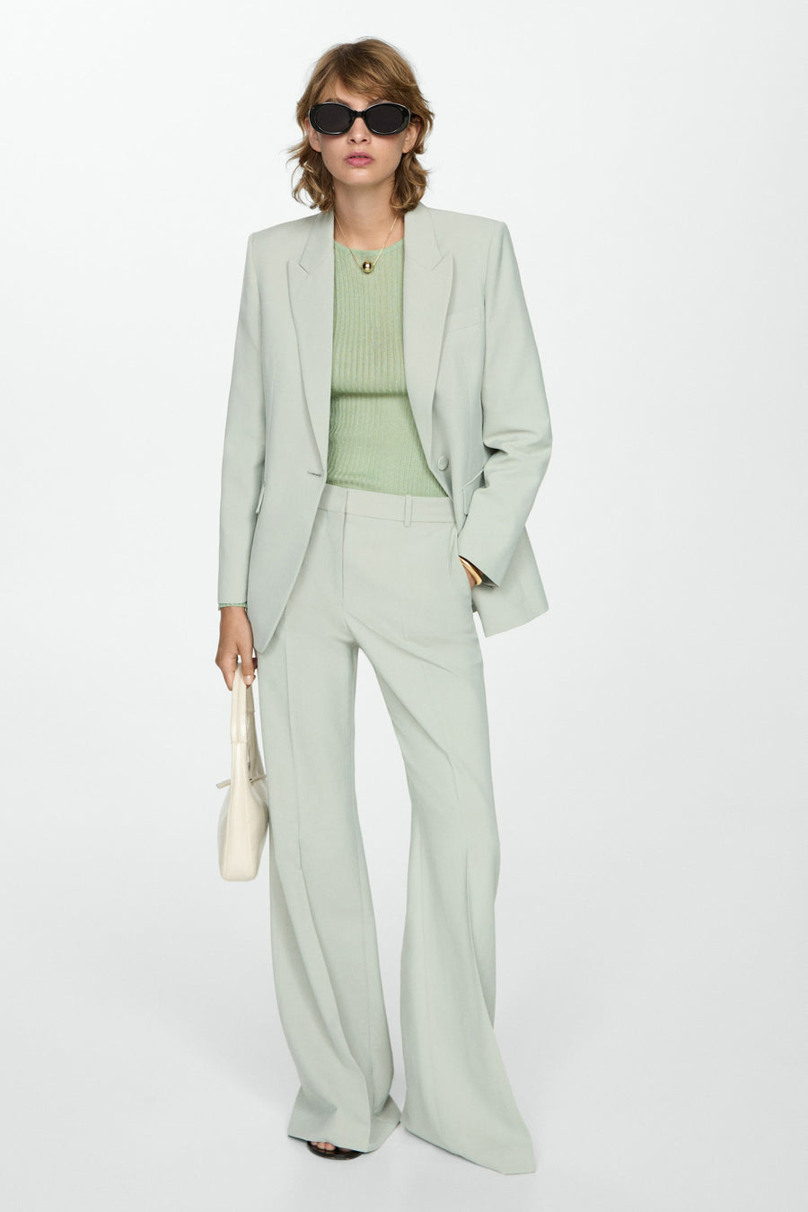 Trui met ronde hals Groen - Mango