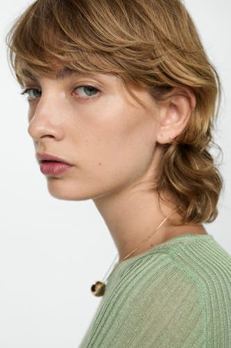 Trui met ronde hals Groen - Mango