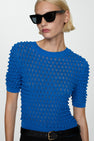 Trui met ronde hals Blauw - Mango