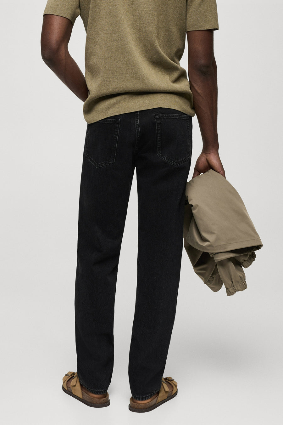 Jeans straight Zwart - Mango