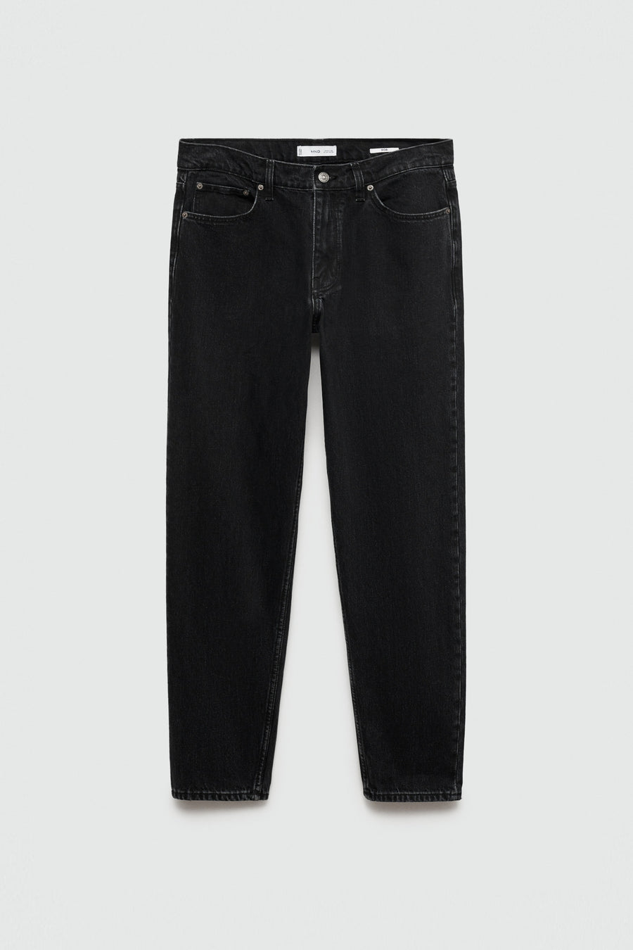Jeans straight Zwart - Mango