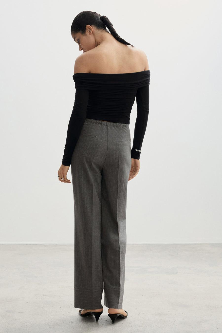 Broek Grijs - Mango