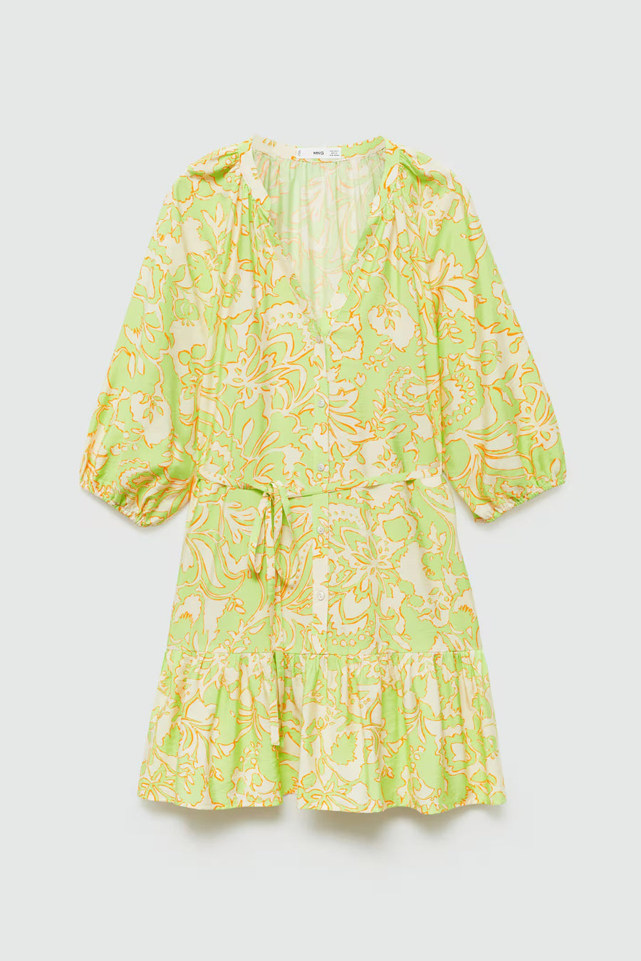 Jurk 3/4 Geel - Mango