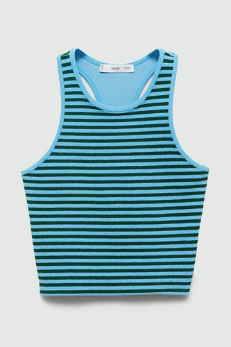 Tanktop Blauw - Mango