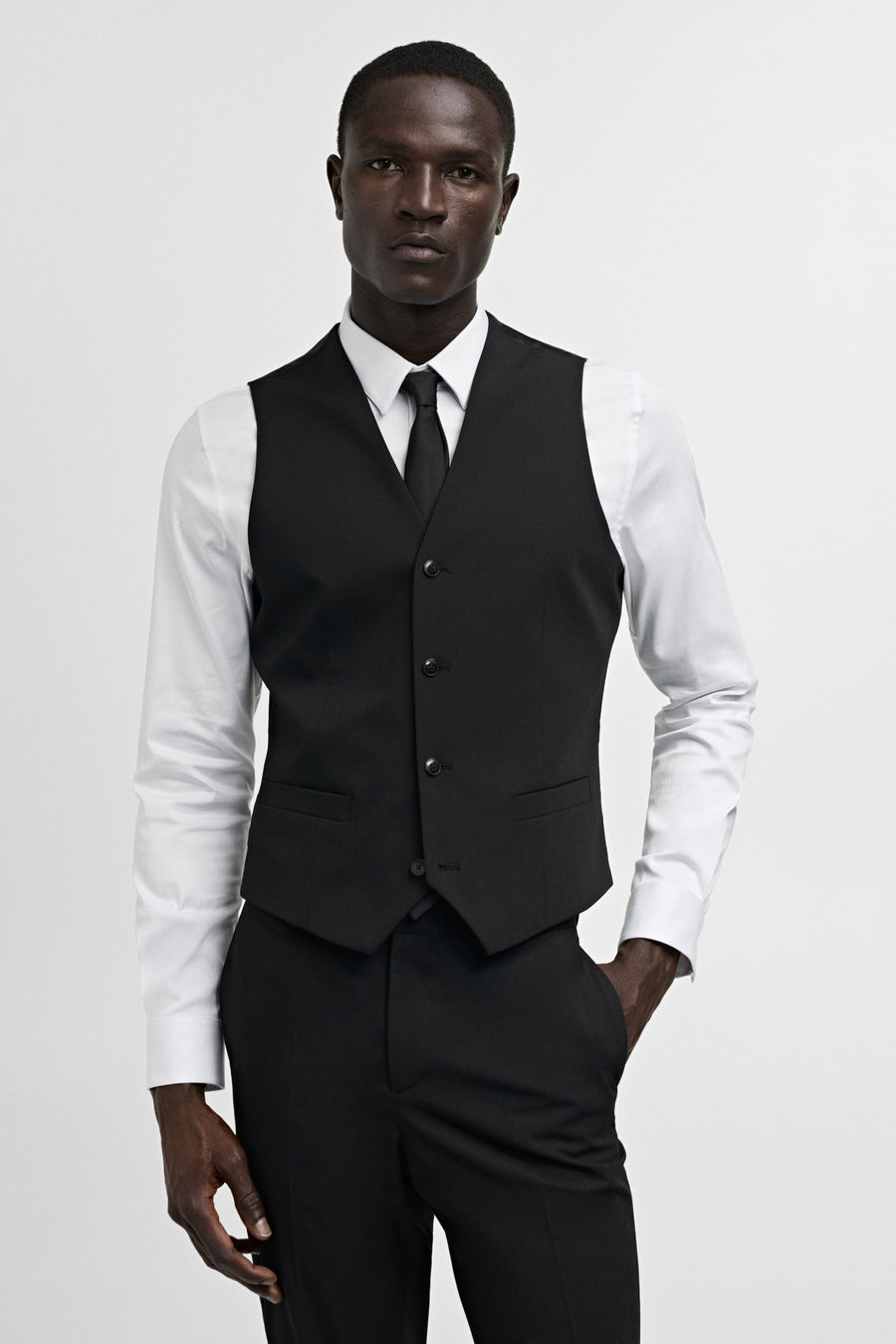 Gilet Zwart - Mango