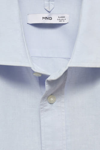 Hemd (lange mouwen) Blauw - Mango