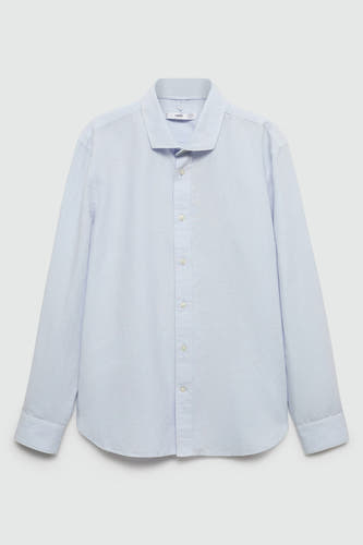 Hemd (lange mouwen) Blauw - Mango