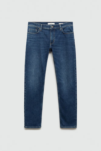 Jeans slim Dark blue denim - Mango