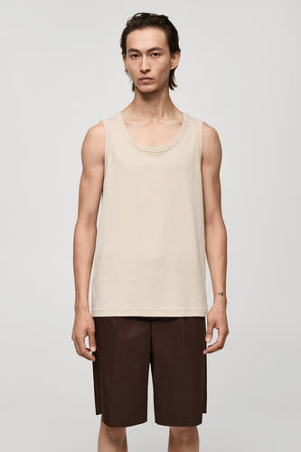 T-shirt (korte mouwen) Beige - Mango