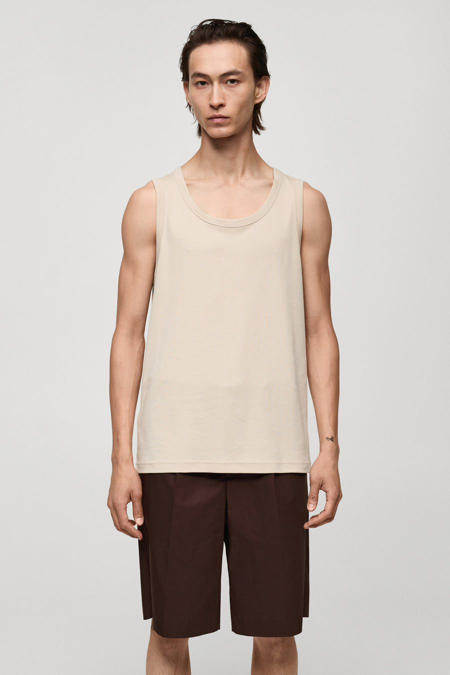 T-shirt (korte mouwen) Beige - Mango