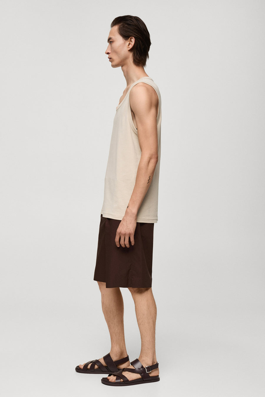 T-shirt (korte mouwen) Beige - Mango
