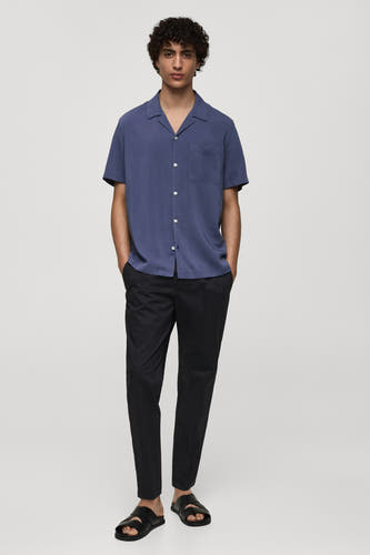 Hemd (lange mouwen) Blauw - Mango