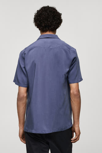 Hemd (lange mouwen) Blauw - Mango