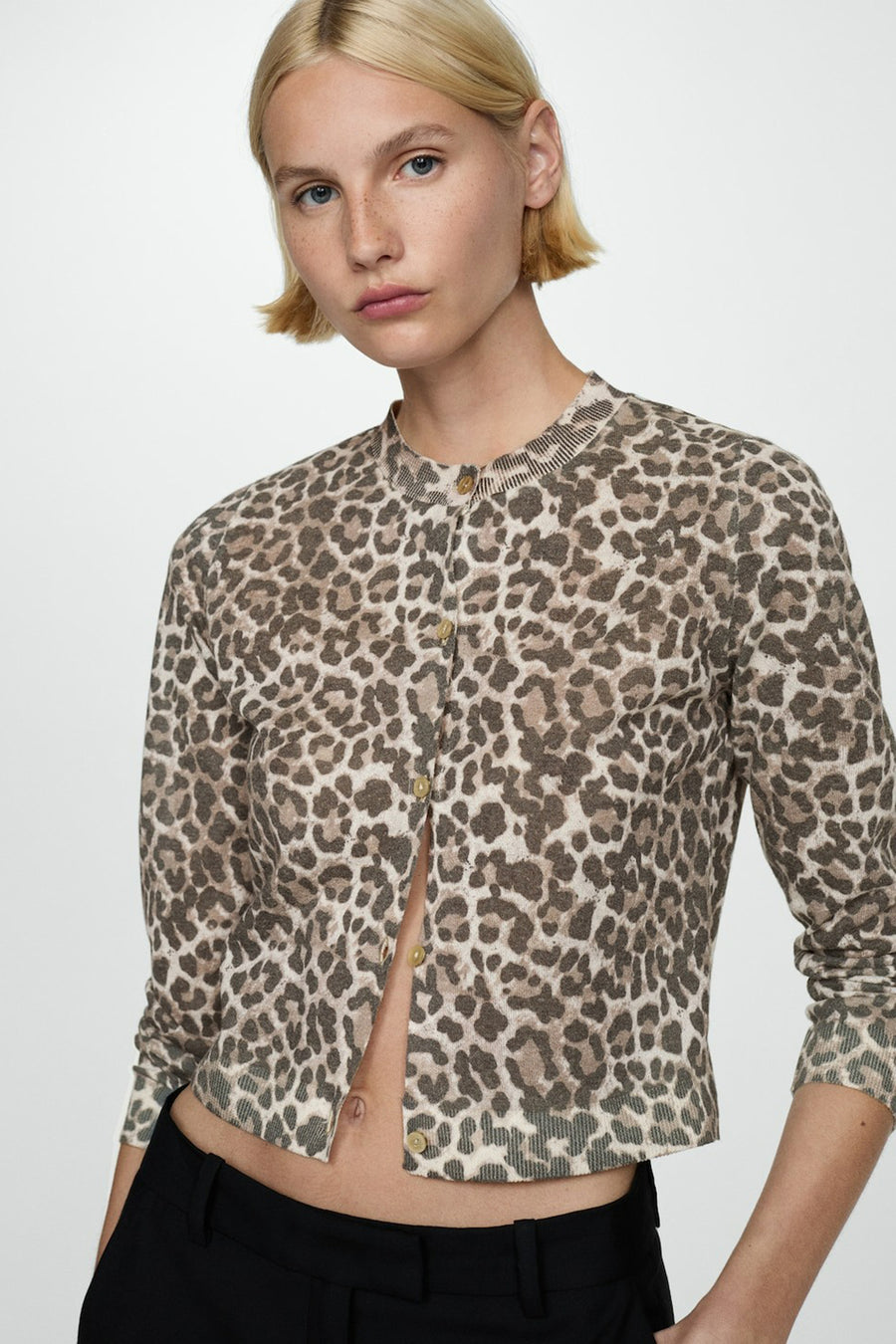 Cardigan Bruin - Mango