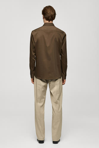Hemd (lange mouwen) Bruin - Mango