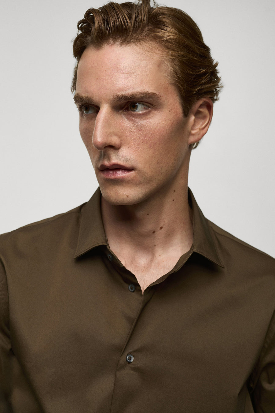 Hemd (lange mouwen) Bruin - Mango