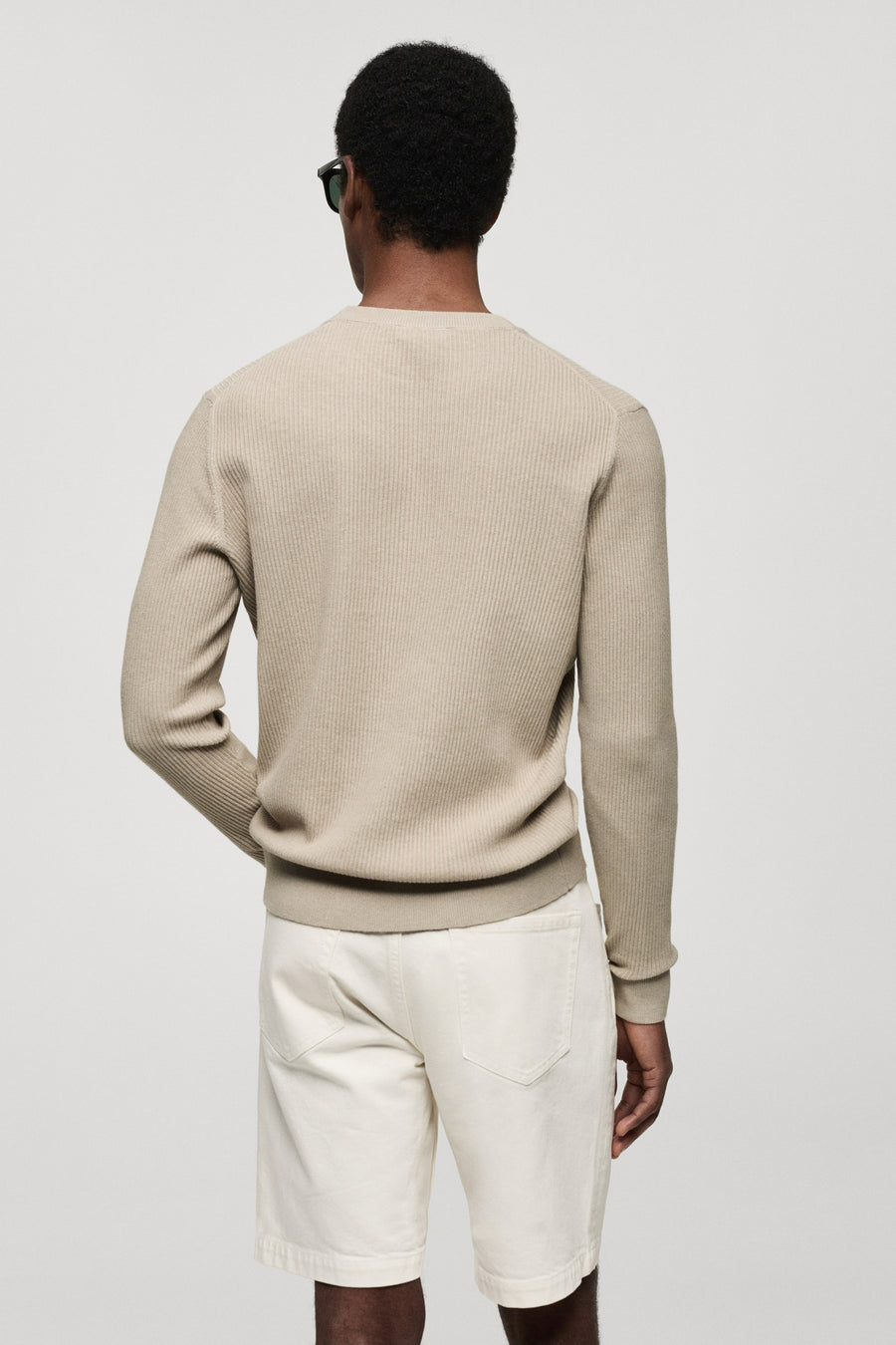 Trui met ronde hals Beige - Mango