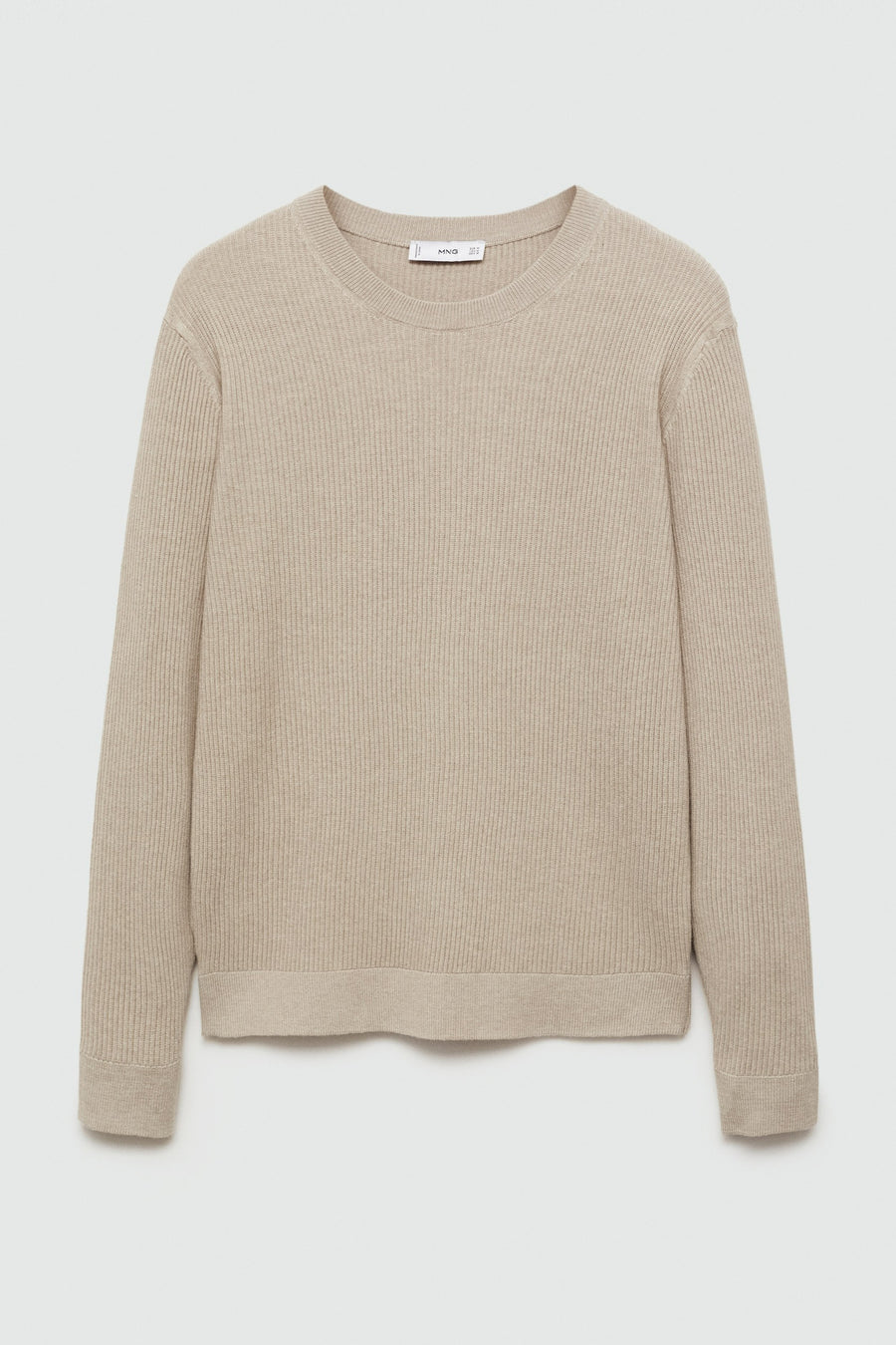 Trui met ronde hals Beige - Mango