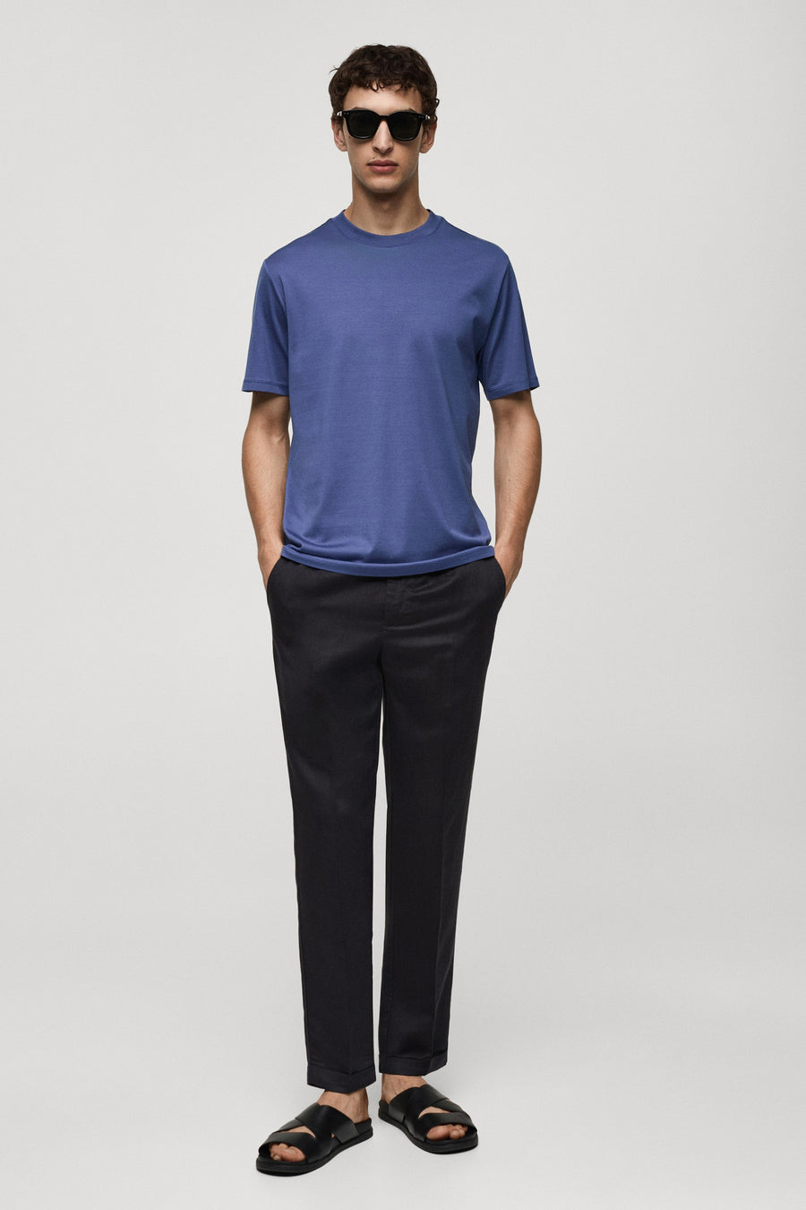 T-shirt (korte mouwen) Blauw - Mango