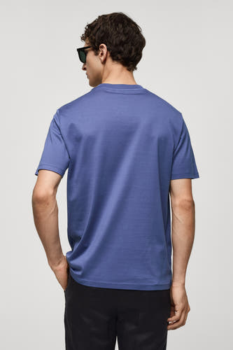 T-shirt (korte mouwen) Blauw - Mango
