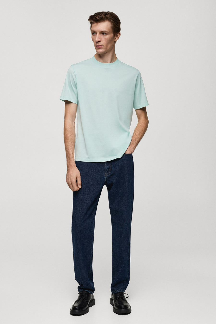 T-shirt (korte mouwen) Turquoise - Mango