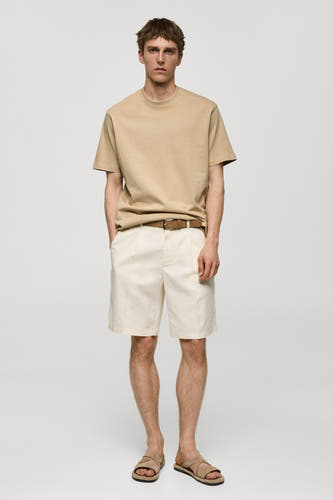 T-shirt (korte mouwen) Beige - Mango
