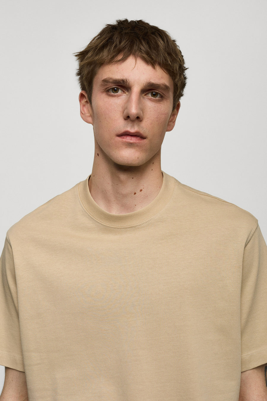 T-shirt (korte mouwen) Beige - Mango