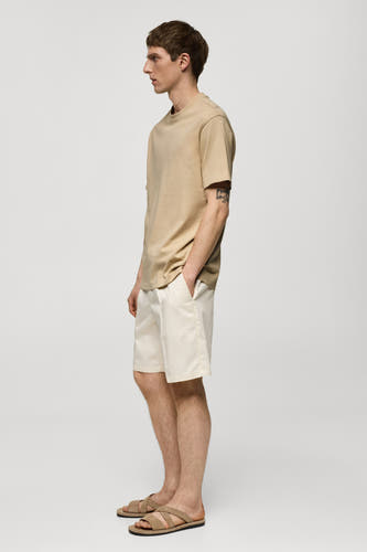 T-shirt (korte mouwen) Beige - Mango